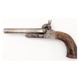 Antique Belgian Double Barrell 11mm Pinfire Pistol