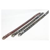 (3) Quality Custom Leather .45 Cal Bandolier Gun B