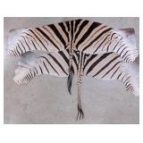 (2) African Zebra Tanned Back Hides