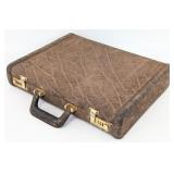 Custom Elephant Hide Taxidermy Briefcase