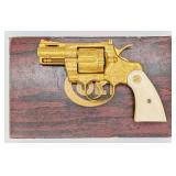 Custom 24k Gold Plated Colt Python .357 Magnum Rev