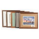 (5) Ltd Edition Migratory Waterfowl Stamp Framed P