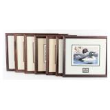 (7) Ltd Edition Migratory Waterfowl Stamp Framed P