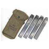 WWII US GI M3 Grease Gun Magazines w/ Pouch