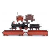 Wilkins Cast Iron Floor Train with Cars