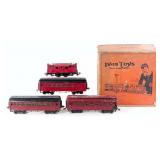 Prewar Ives #703 Red Passenger Set w/ Box
