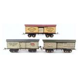 Ives Tin Boxcars 124 / 125 / 12580