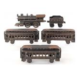 Ideal Cast Iron PRR Co. Engine w/ Passenger Cars