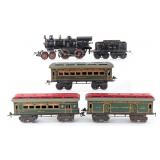 Ives No. 25 Locomotive with Tender and Passenger C