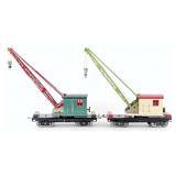 (2) Restored Lionel No. 219 Derrick Crane Cars