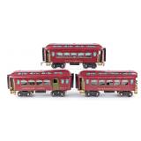 Lionel Standard Gauge 180 / 181 / 182 Passenger Ca