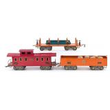 American Flyer Wide Gauge 4017 Gondola 4021 Caboos