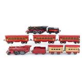 (2) Lionel Jr. Locomotives with Passenger Cars