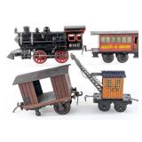 Bing 0-4-0 Clockwork Locomotive & Misc. German Car