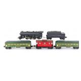 Lionel 1666 Locomotive with Passenger Cars & Caboo