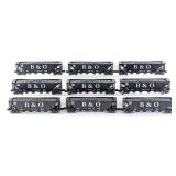 (9) Menards O Gauge Baltimore & Ohio Coal Hopper C