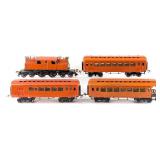 Prewar Ives Wide Gauge 3243 Locomotive and Passeng