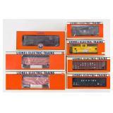 (7) Lionel Passenger Cars and Freight Cars
