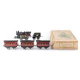 Hafner Cast Iron Locomotive with CNW Tender & Pass