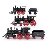 Restored Cast Iron Locomotives & Tenders