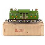 Lionel O Gauge 254 Olive Green Engine w/ Box