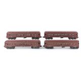 (4) Prewar Lionel 2623 Manhattan Pullman Cars