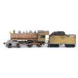 O Scale Brass 4-4-0 Engine and Tender