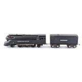 Lionel 1668 Black Torpedo Style Locomotive with Te