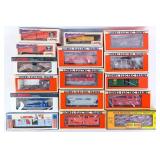 (15) Lionel and (1) MTH Freight Cars