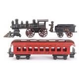 Cast Iron Locomotive with 123 Tender and 819 NYC &