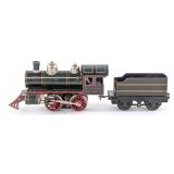 German 0-4-0 Locomotive With Tender