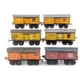 (6) Ives Tin Boxcars