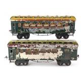 Ives Wide Gauge 181 and 182 Passenger Cars