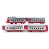 Lionel Jr. Chrome and Red Streamliner Passenger Se
