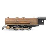 Unusual Early 19" Brass Live Steam Locomotive
