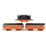 Prewar Ives 3236 Halloween Passenger Car Set