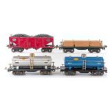 Lionel No. 516 Hopper, (2) No. 515 Tank Cars, and
