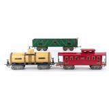 American Flyer 4010 Tank Car, 4017 Gondola, 4021 C