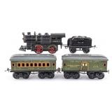 Ives Clockwork No. 17 Locomotive with Tender and P