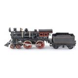 Bing Cast Iron Clockwork 4-4-0 Locomotive with Ten