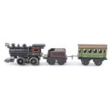 Bing Cast Iron 0-4-0 Electric Locomotive with Tend