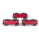 (3) Prewar Lionel Standard Gauge No. 516 Coal Hopp