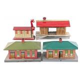 American Flyer and Ives Train Station Tin Building