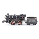 Bing Cast Iron Clockwork Engine with NYC & HR Tend