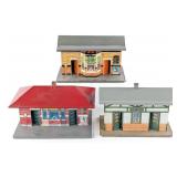(3) Lithographed Train Stations