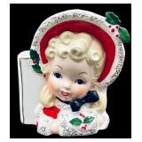 1959 Napco Christmas Head Planter/Vase