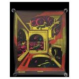 1969 Funky Features ï¿½Moonscapeï¿½ Psychedelic Blackl