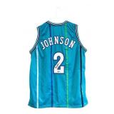 Larry Johnson Signed Charlotte Hornets Jersey