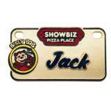 Showbiz Pizza Place Billy Bob Jack Name Tag