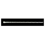 Vintage Clear Glass Twist Walking Cane